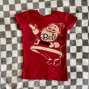 L.O.L. Vintage Santa I believe Christmas t-shirt